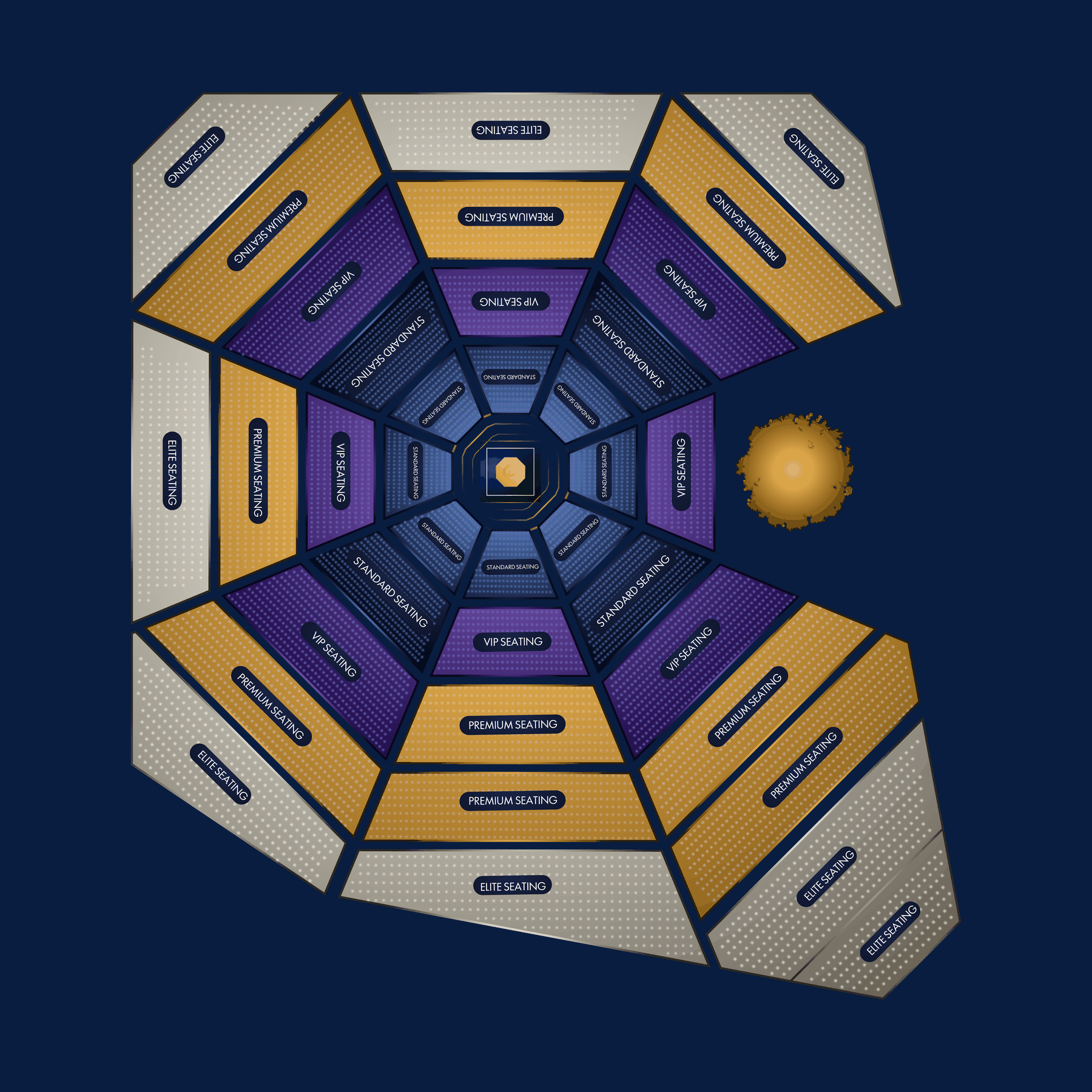 Sky of Wishes Festival Arena seating layout